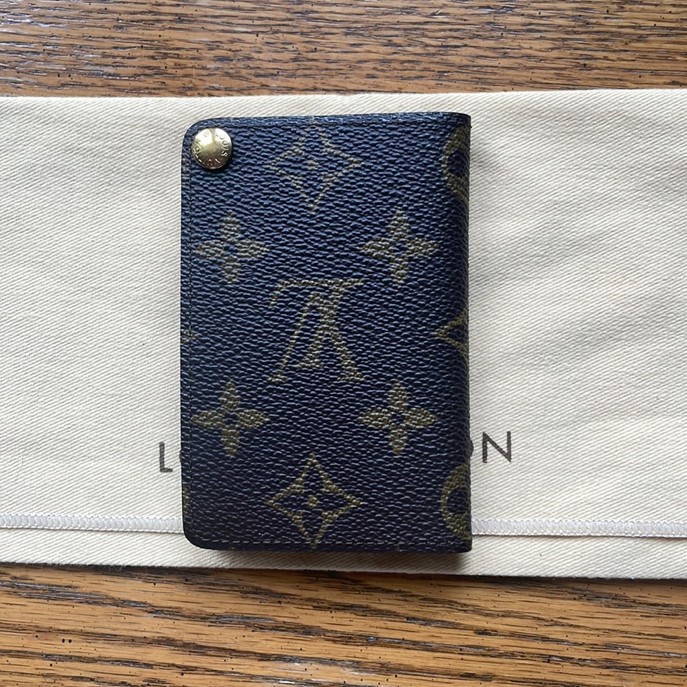 Louis Vuitton Porte Cartes Pression Case Monogram Canvas